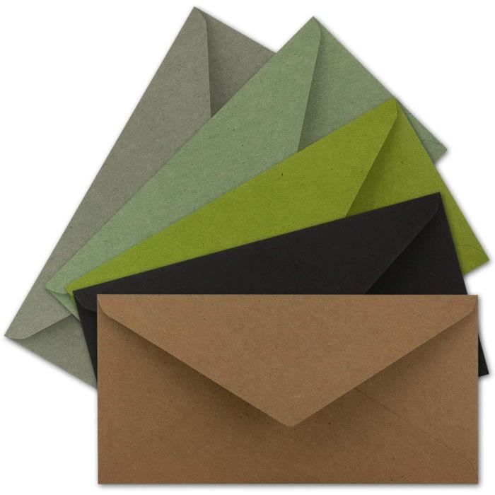 Conqueror Lot de 50 enveloppes DL en papier vélin sans fenêtre Crème