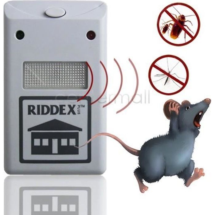 Household Shop® Électronique Ultrasons Rat Souris Répulsif Anti Moustique Répulsif Rongeurs Pest Bug Rejeter Mole Répulsif