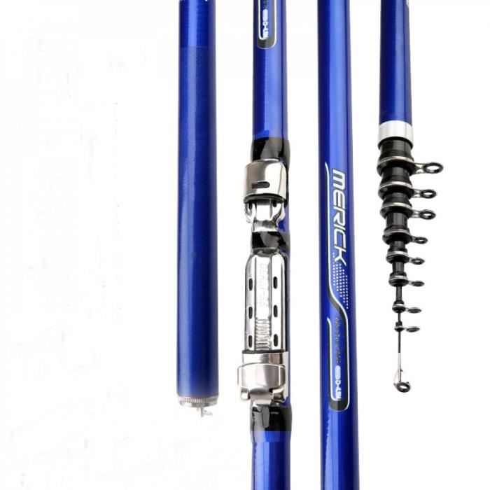 Canne à Pêche Télescopique Carbone 40T – Longueurs 4,5m à 7,2m – Ultra Légère & Portable - 2