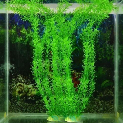 Plante Herbe Végétal Artificielle Plastique pour Aquatique Corail Décoration pour Aquarium 30cm