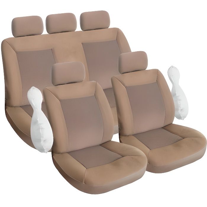 Housse pour siège de voiture couleur sable - beige - Cdiscount Auto