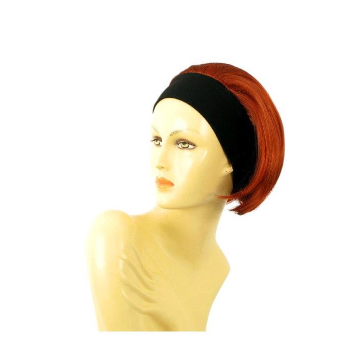Perruque Femme 100% Cheveux Naturels – Courte Cuivré Intense – Modèle ELISA 130 – Taille M