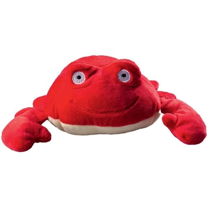 Marionnette à Main Crabe En Peluche Rouge – 34 Cm – Jeu De Rôle Et Développement Social – Enfant