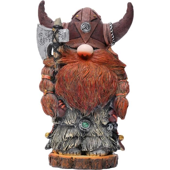 Viking Warrior Gnome Doll Nordic Victor Norse Nain Gnome Statue Gnome