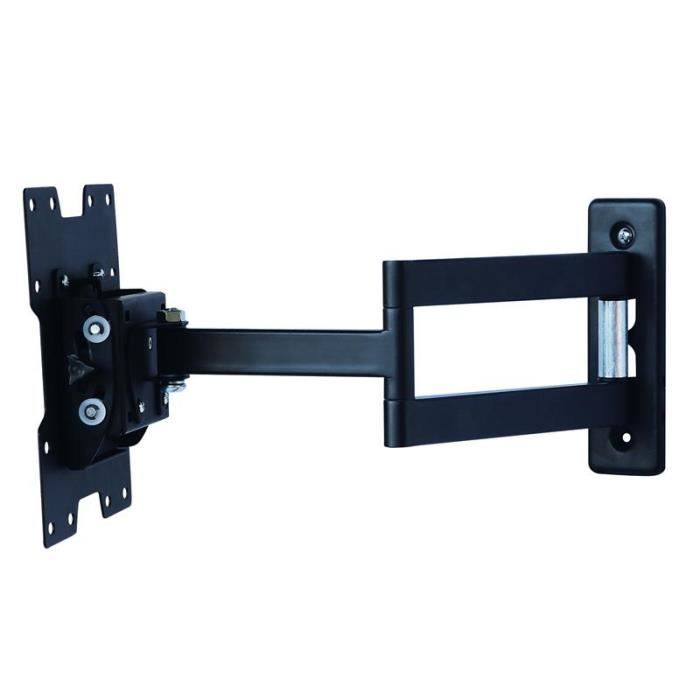 Support Mural TV Ultra Fin VESA 100x100 Mm – Pour écrans 35,6 à 68,6 Cm, Charge Max 13,6 Kg, Fixation Facile Mur Béton/brique - 6
