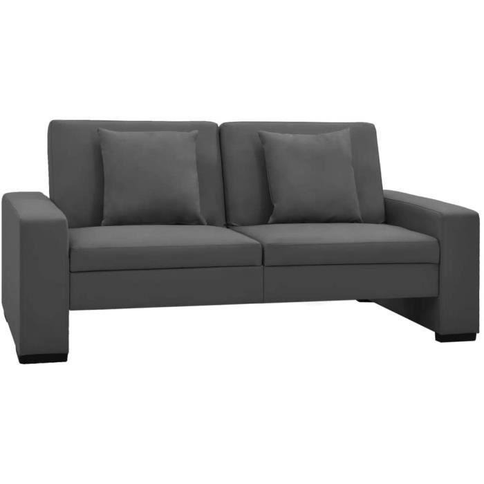 vidaXL Canapé-lit Réglable avec Accoudoirs Sofa de Salon Canapé Convertible de Salle de Séjour Meuble de Salon Maison Intérieur PVC Blanc