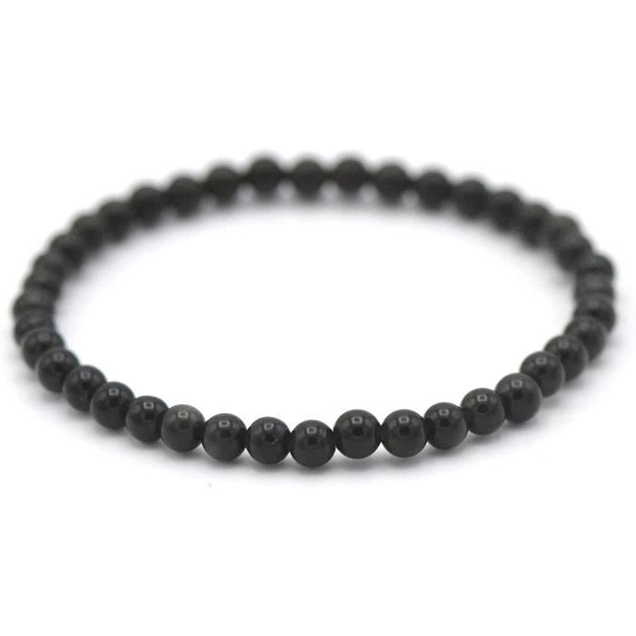 Bracelet Agate Fleur De Cerisier, "perle Ronde 6 Mm" - Bracelet/Agate Fleur De Cerisier