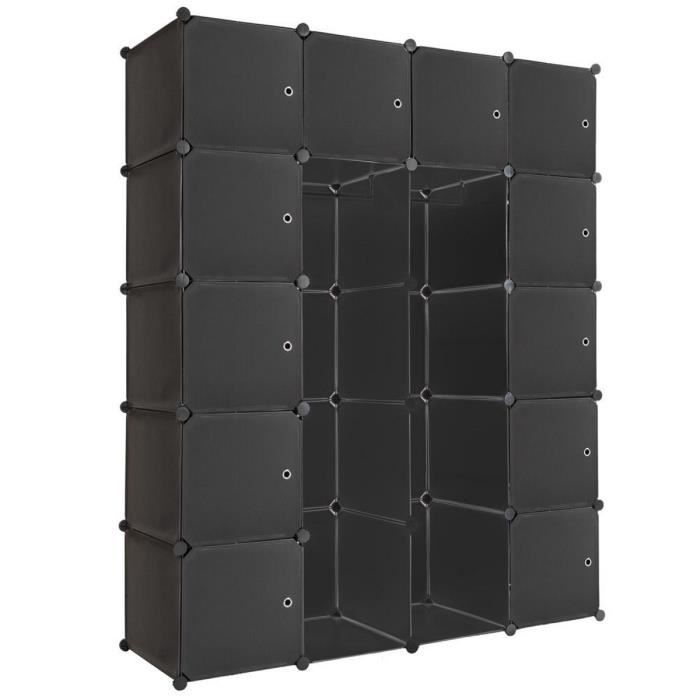 Armoires plastique XXL Étagères Penderie Meuble rangement modulable