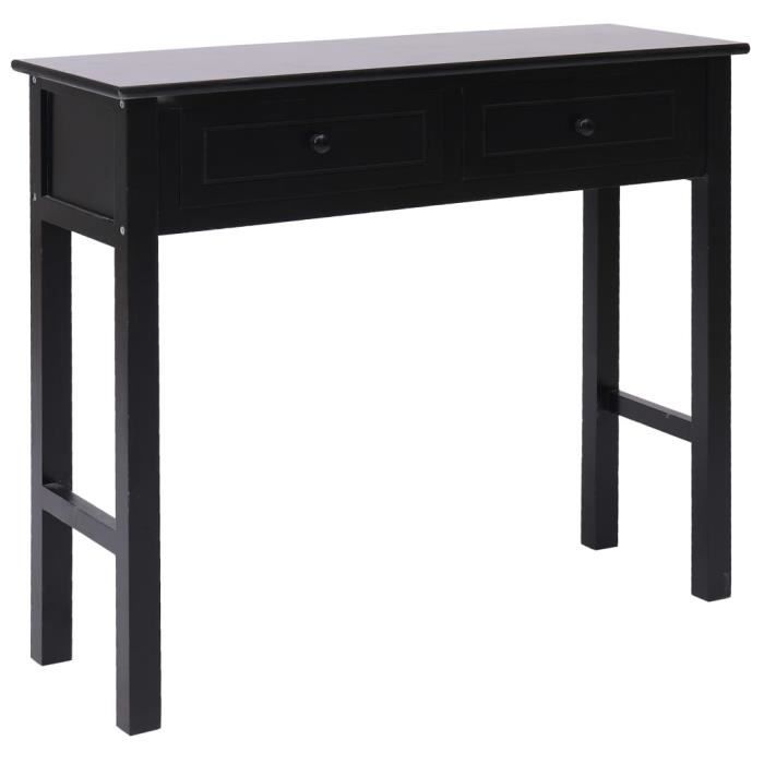 Console Style Contemporain Table Armoire De Salon Noir 90 X 30 77 Cm Bois Haute Qualité 47525 C Maison Table Console Armoire De, Small Console Table With Drawers Canada