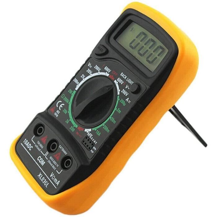 xl-830l multimètre numérique lcd voltmètre ampèremètre ohmmètre ohm volt testeur multimètre numérique portable