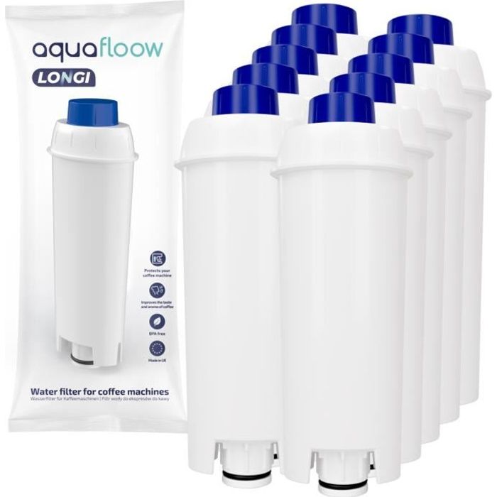 AquaFloow Longi 10 pièces filtres à eau pour cafetiere DeLonghi Magnifica S  ECAM 22.320.B DeLonghi ESAM4200.S - Magnifica - Cdiscount Electroménager