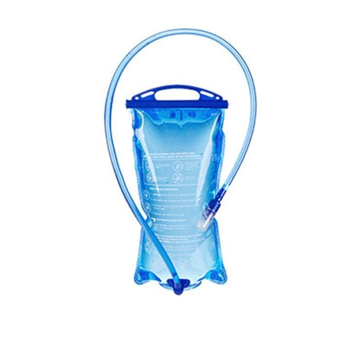Vessie D'hydratation 2L Sans BPA - Sac à Dos Randonnée - Tuyau D'hydratation - Pochette Isotherme Incluse
