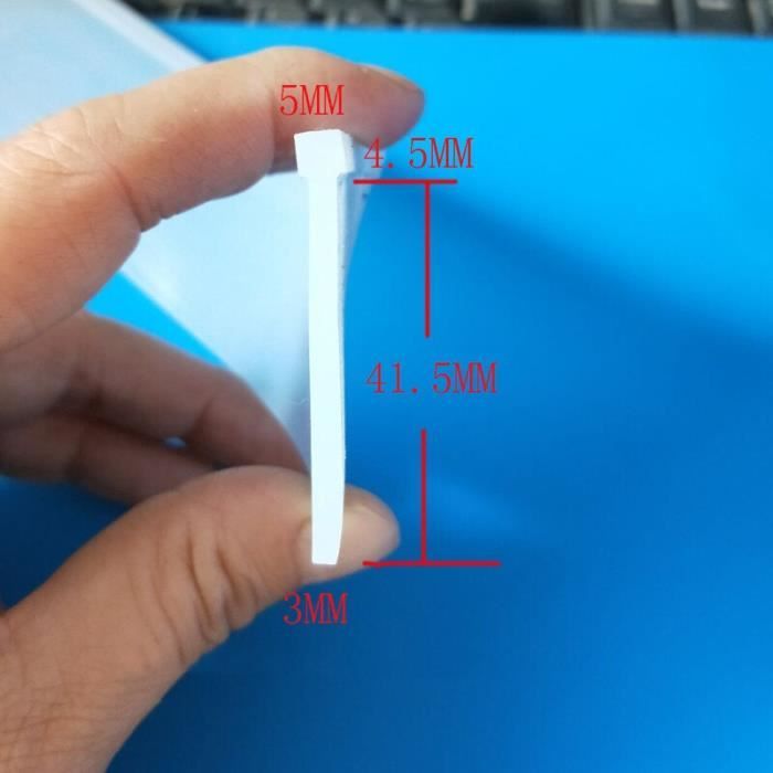 Joint En Silicone Rectangulaire 15x10 Mm - Bande D'Étanchéité Blanche - 1 Mètre - Anti-Vieillissement Et Élastique