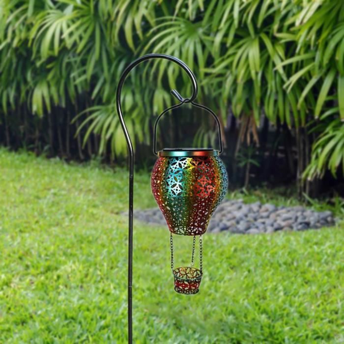 Ballon à feu ou canette d'eau à énergie solaire, décoration sur piquet de  jardin extérieur, lanterne marqueur - Cdiscount Maison