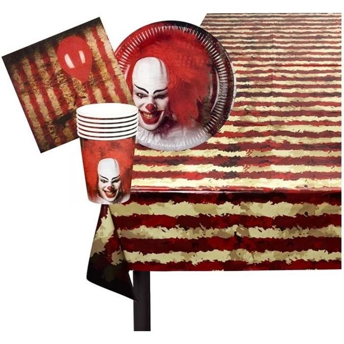 Set De Table Clown De L Horreur Halloween 25 Pieces Cdiscount Beaux Arts Et Loisirs Creatifs Set De Table Clown De L Horreur Halloween 25 Pieces Cdiscount Beaux Arts Et Loisirs Creatifs