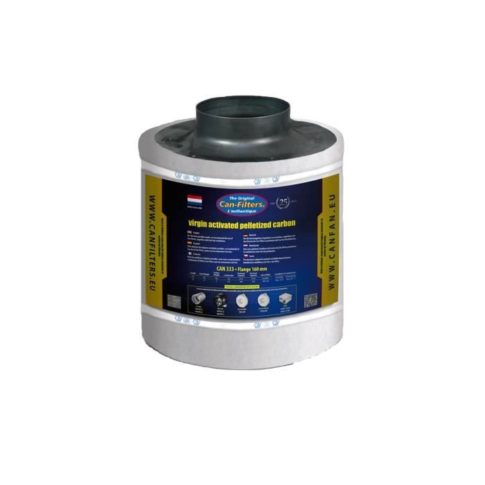 Filtre à charbon Can-Fan Original 333 - 150mm - CAN-FILTERS - 400m3/h -  Élimination des odeurs - Cdiscount Jardin