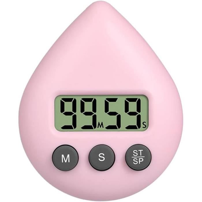 Horloge De Douche Étanche OurLeeme - Minuterie Tactile - Blanc - Idéale Pour Éviter Les Longues Douches