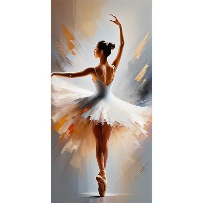 Kit Diamond Painting 5D Danseuse Ballet 50x70 Cm - Broderie Diamants Pour Adulte Et Enfant, Loisir Créatif Décoratif