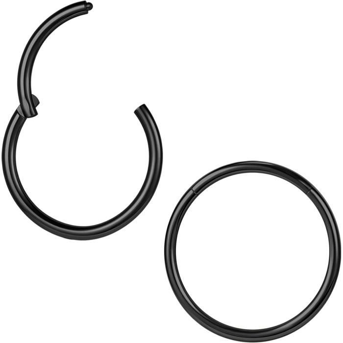 ZS 2pcs ASTM F136 Titanium 6/7/8/9/10/12/14mm Cartilage Tragus