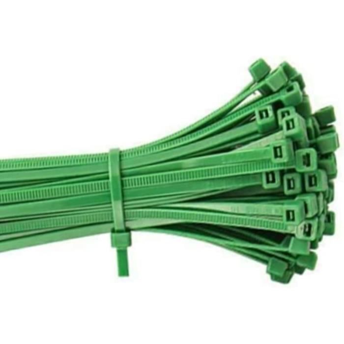 ZOREI Lot De 100 Colliers De Serrage En Plastique Verts Pour