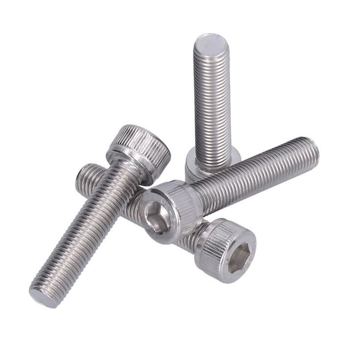 Boulon à Tête Hexagonale Boulon m10 x 50 ACIER inoxydable a2 x10 Pièce Boulon à Tête Hexagonale Boulon m10 x 50 ACIER inoxydable a2 x10 Pièce