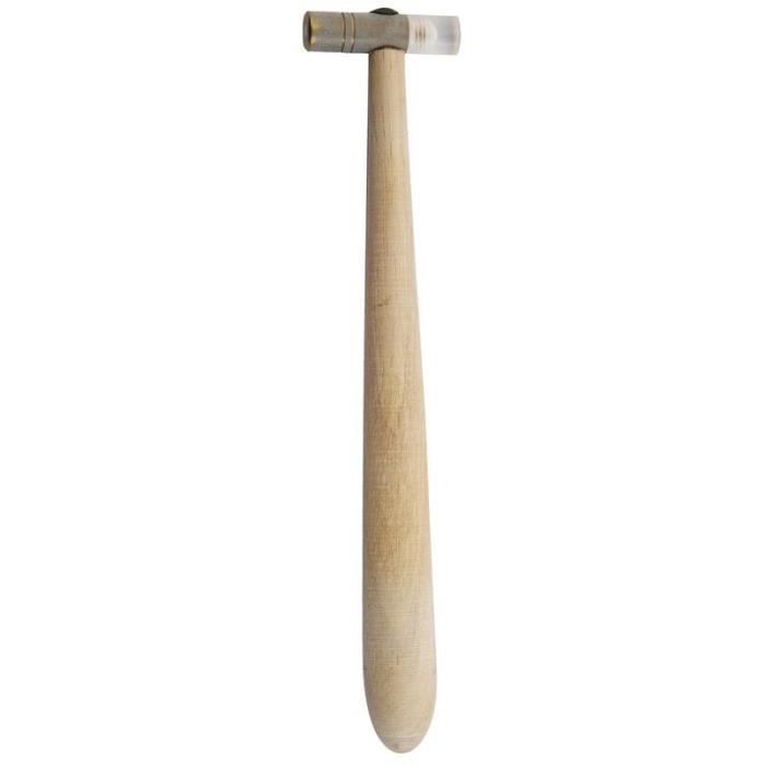 Marteau D'horloger Fin 22cm - Acier Inoxydable, Manche Bois Pour Bijouterie, Art