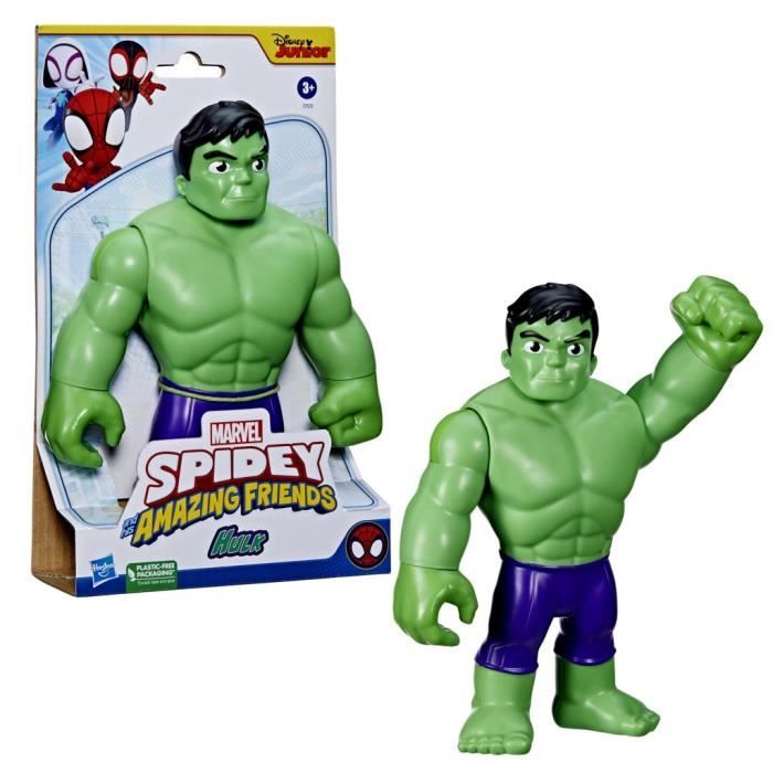 Marvel Spidey et ses Amis Extraordinaires, figurine de super-héros format géant Hulk de 22,5 cm pour
