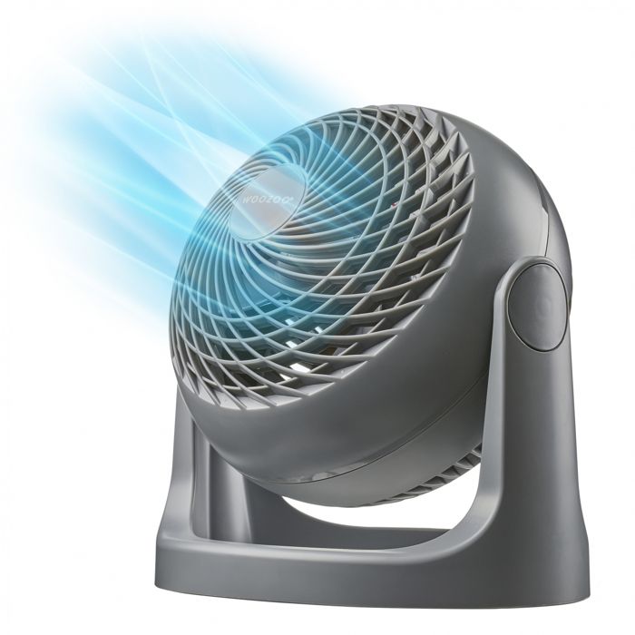 Iris Ohyama Ventilateur de table silencieux & puissant Made in France 23m² PCF-HE18 Gris - Iris Ohyama