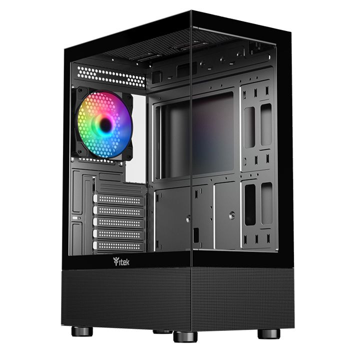 Boitier PC Moyen Tour ATX iTek Showbui 45 RGB avec panneaux vitrés - vue 10