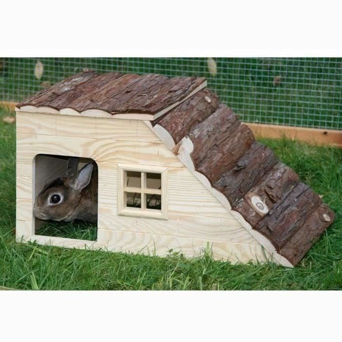 Kerbl KERBL Maison Nature avec rampe pour rongeurs 49x25x25cm 