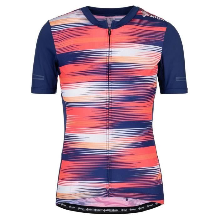 Maillot Cycliste SUGOI Femmes – Taille M – 1/4 Zip – Poches Zippées – Multicolore