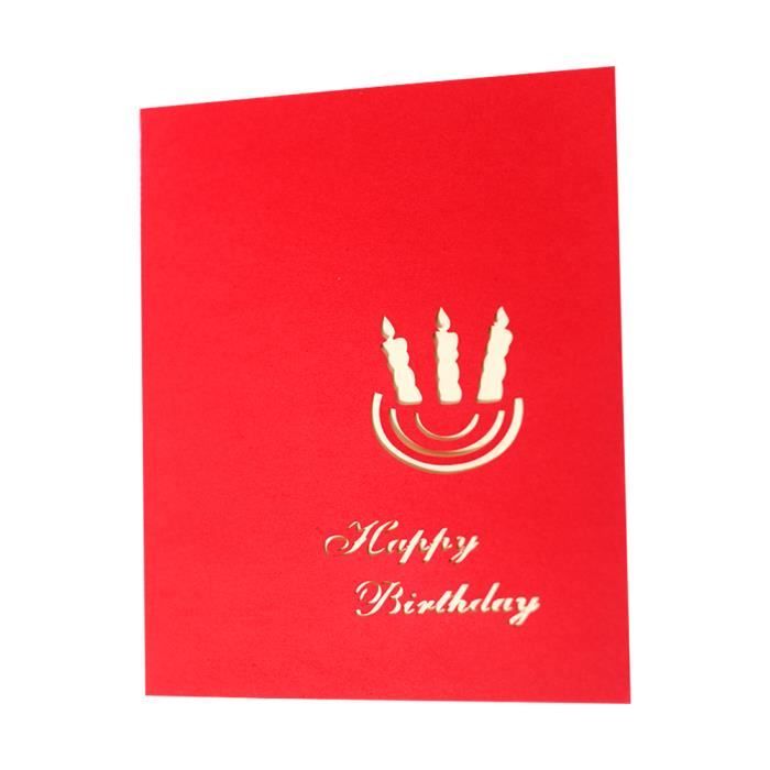 Carte D Anniversaire De Gateau D Anniversaire 3d Pop Carte De Voeux Carte Up Cdiscount Beaux Arts Et Loisirs Creatifs