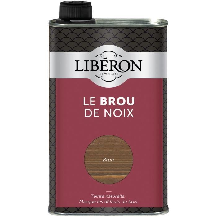 Brou de noix - LIBERON - 500 mL - Brun