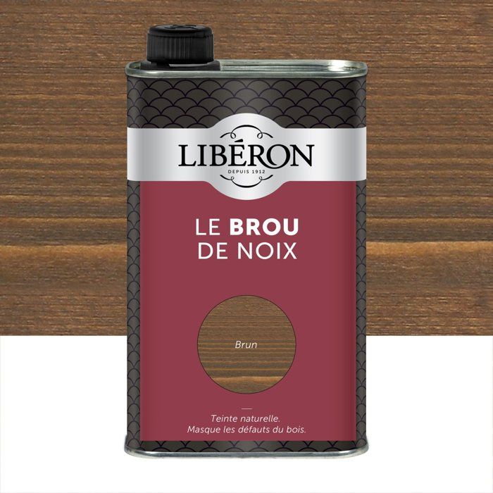 Brou de noix - LIBERON - Pour teinter et protéger vos meubles - - 500ml Brou de noix - LIBERON - Pour teinter et protéger vos meubles - - 500ml