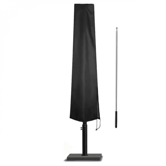 Housse de protection imperméable et anti-UV pour parasol - Linxor - 183 cm - Noir