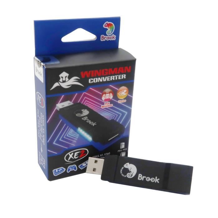 Convertisseur d'adaptateur de contrôleur de jeu Brook Wingman XE2 pour XSX/Xbox One/Elite 2/PS5/PS4/PS3/Switch vers