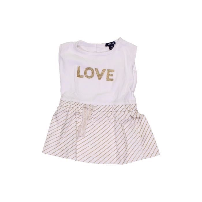 Robe Bebe Fille Kiabi 3 Mois Blanc Ete 9535 Blanc Blanc Cdiscount Pret A Porter