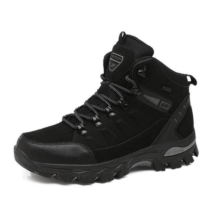 Chaussure Homme Randonnée Marche Voyage Imperméable Confort Maintien - Noir  - Cdiscount Sport