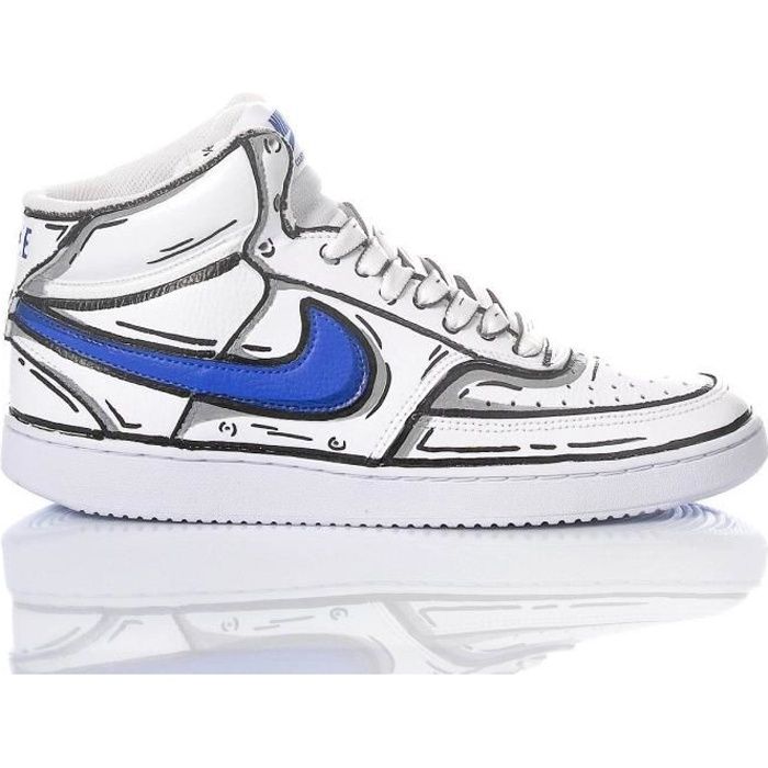 nike blanche cuir