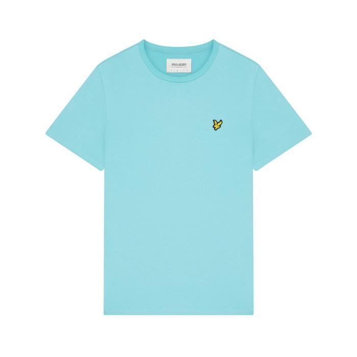T-shirt Homme Lyle & Scott – Gris, Col Rond, Manches Courtes – Taille L – Occasion Très Bon état