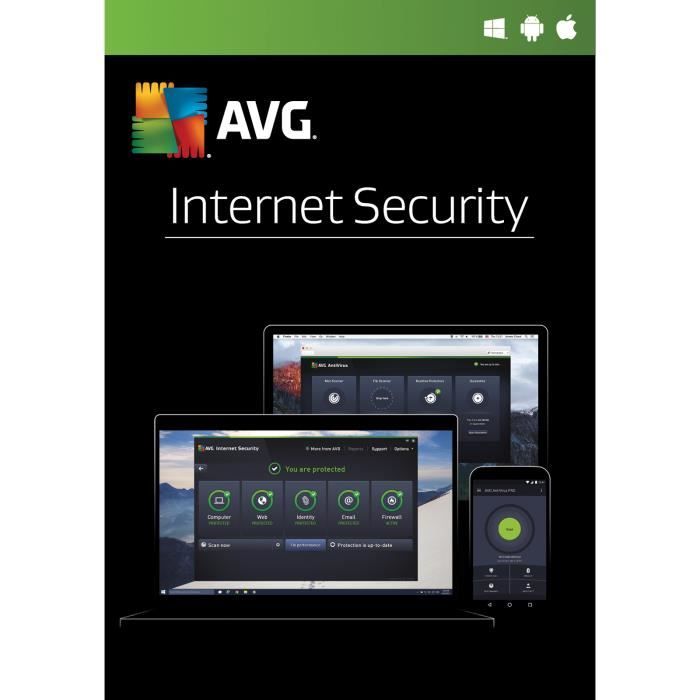 AVG Internet Security 2024 - ( 2 Ans / 3 Appareils ) | Version Téléchargement