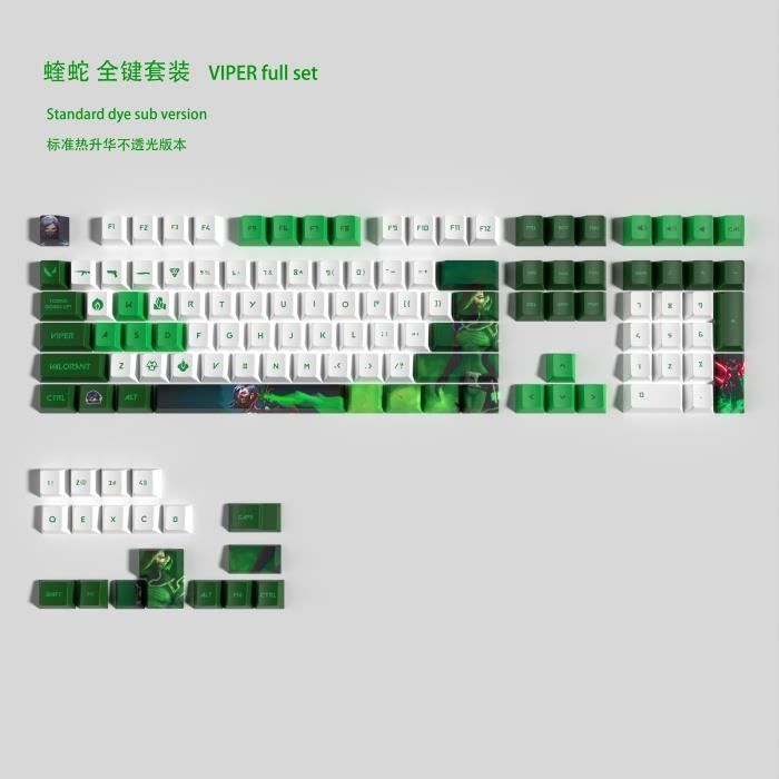 Clavier Gamer capuchon de touche VALORANT Viper OEM degré élevé - Oem