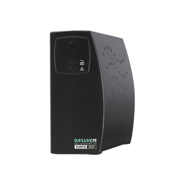 ONLINE Yunto 800 Onduleur CA 230 V 480 Watt 800 VA 9 Ah USB connecteurs de sortie : 3