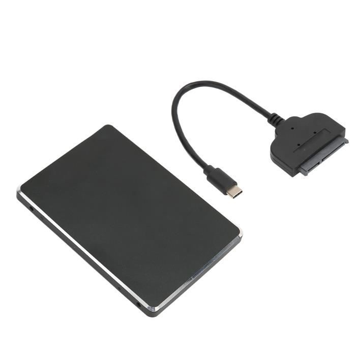 Qiilu Boîtier Adaptateur SSD Kit Ultra Fin 10Gbps Transmission de