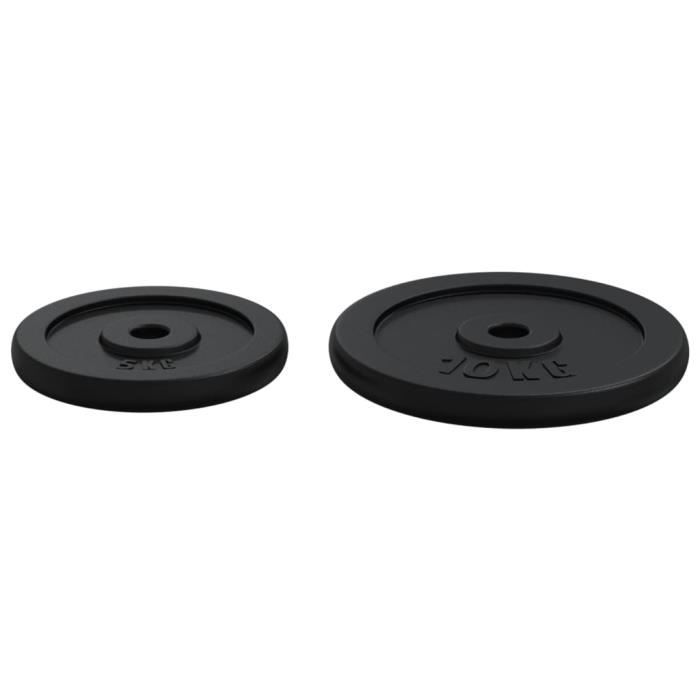 ScSPORTS® Jeu de Plaques d'Haltères - 30 kg, 4 x 5 / 2 x 2,5 / 4 x 1,25