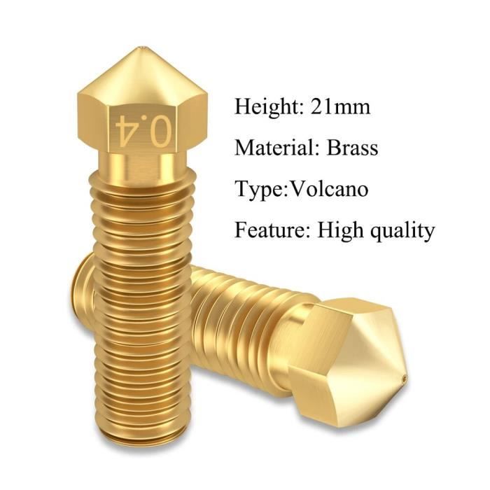 Buses Acier Trempé 0.4mm à 0.6mm - Pour Imprimante 3D J-head Volcano - Artillery