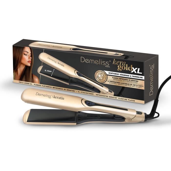 Lisseur SAINT ALGUE Demeliss Kera Gold Plaques larges 45 mm