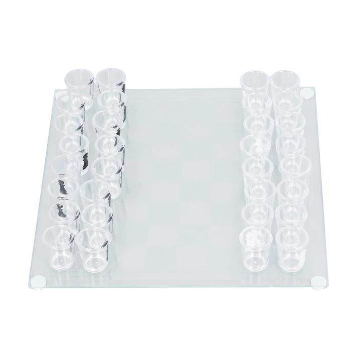 Jeu D'échecs En Verre – Plateau Verre – Jeu De Société Déco
