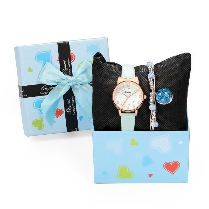 Montre analogique femme Disney Lilo and Stitch bracelet bleu montre cadeau  fille