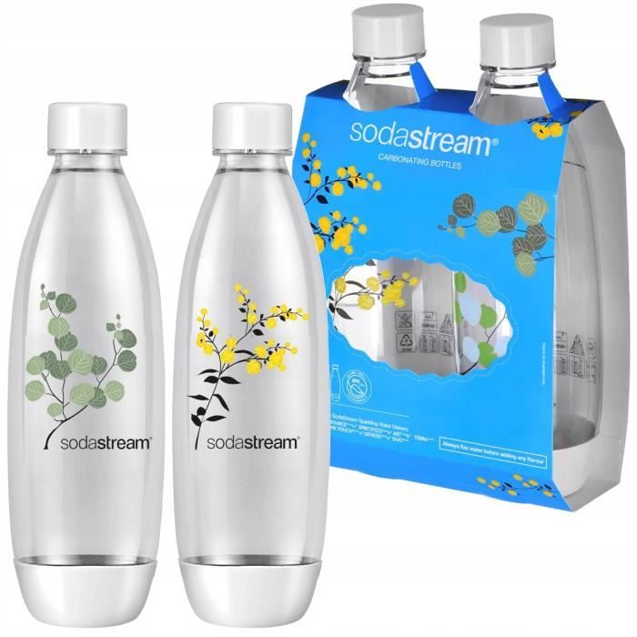 Sodastream Fuse Floral Design Bouteilles d'1 litre (lot de deux)